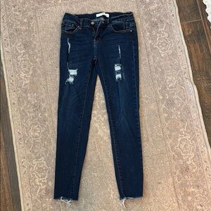 KanCan Blue Skinny Distressed Jeans